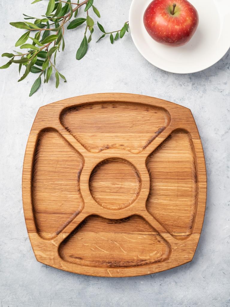 Менажница круглая из дуба Россия