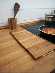 Подставка под горячее гибкая, дуб, масло