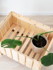 Ящик для цветов деревянный палисандр