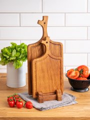 Набор разделочных досок из цельного дуба Ветка лозы